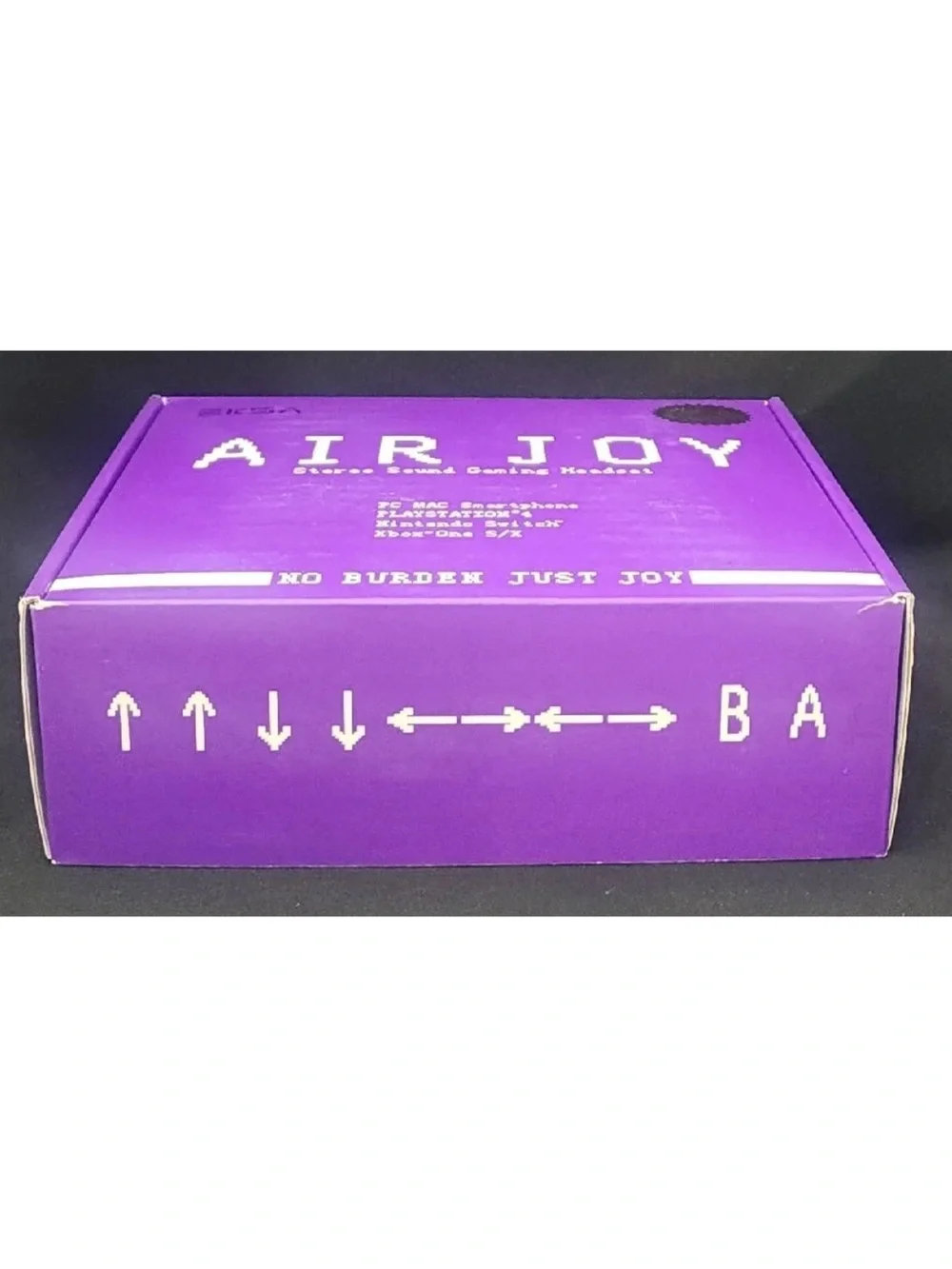 Air Joy Stereo Sound Gaming Headset in Purple and Black
